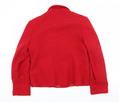 Womens UK Size 16 Etam Red Parka Coat