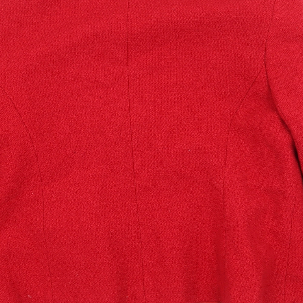 Womens UK Size 16 Etam Red Parka Coat