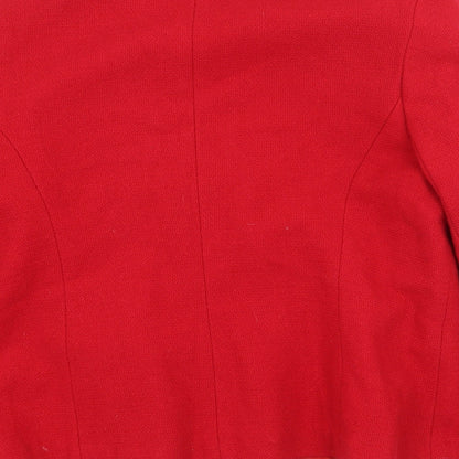 Womens UK Size 16 Etam Red Parka Coat