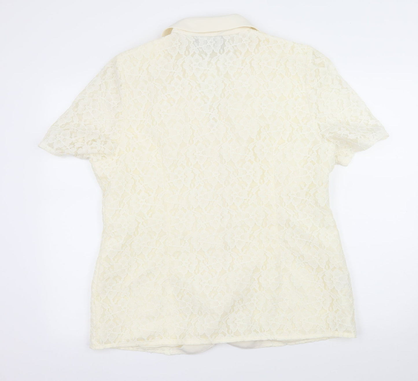 Petite Plus Womens Ivory  Lace Jacket  Size 18
