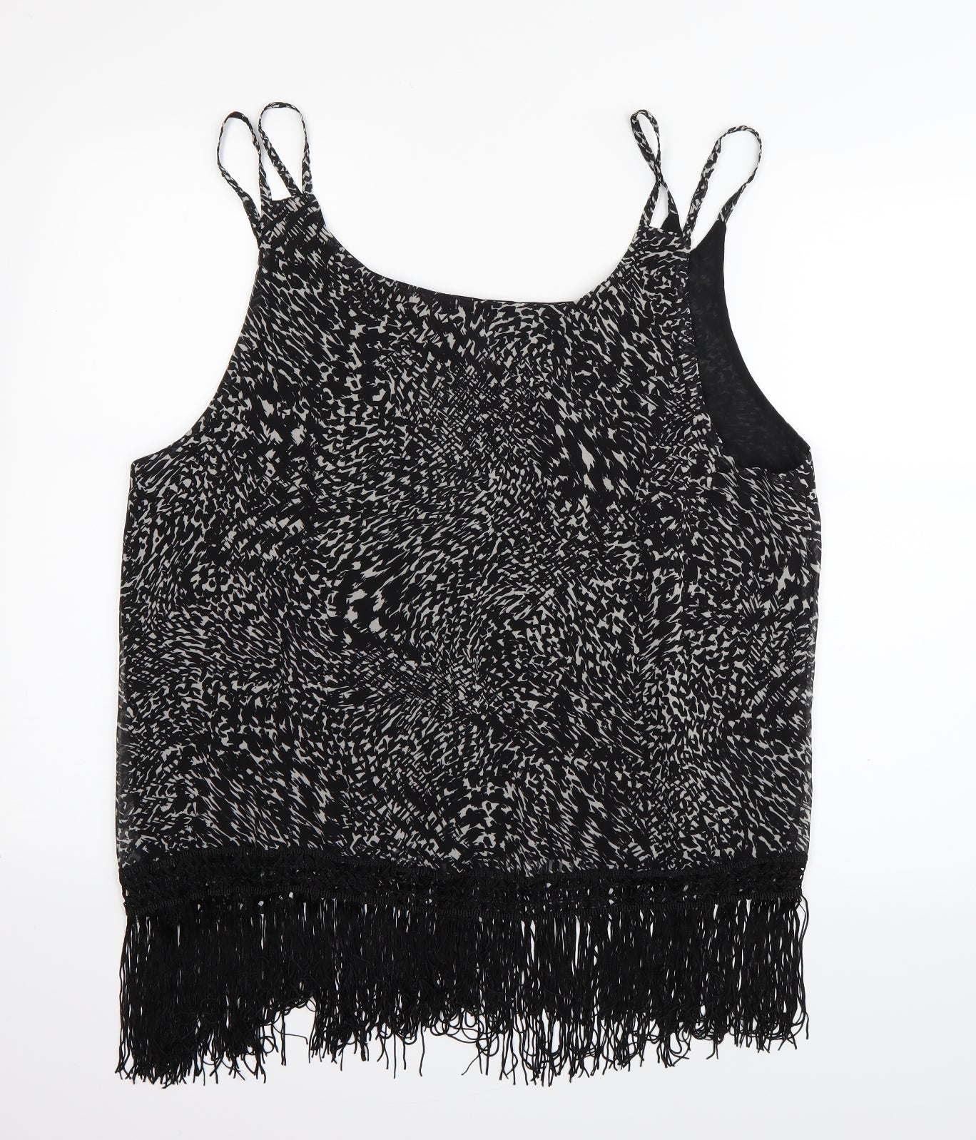Womens UK Size 20 ELVI Black Camisole Tank