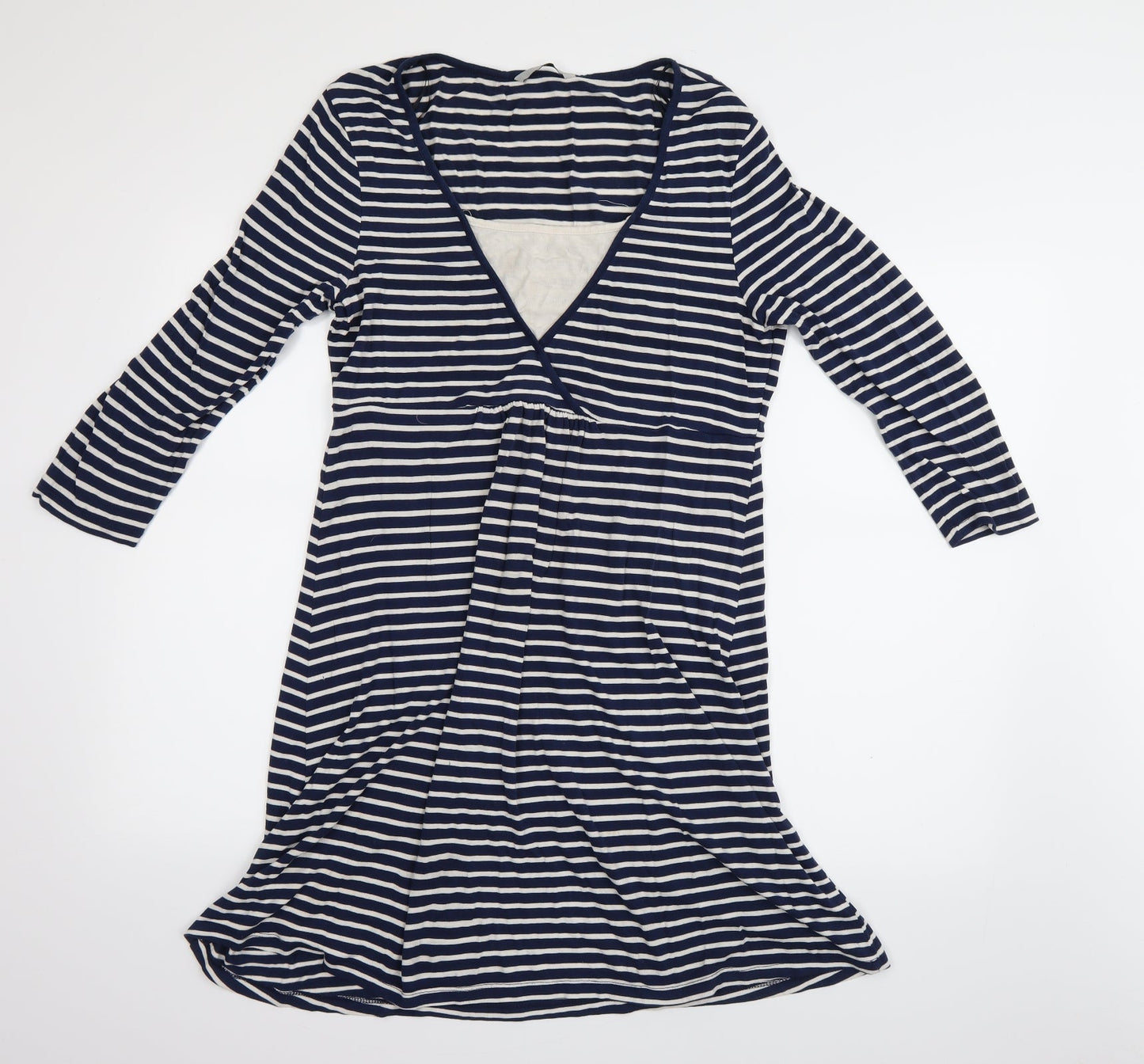TU Womens Blue Striped  A-Line  Size 12