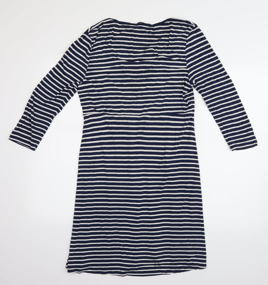 TU Womens Blue Striped  A-Line  Size 12