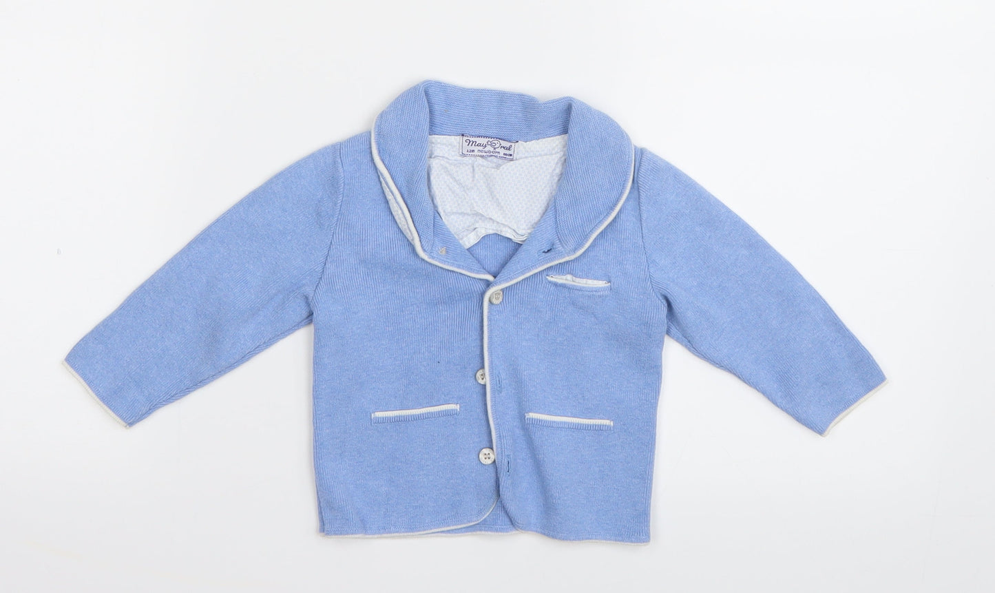 Mayoral  Blue   Cardigan Jumper Size 12-18 Months