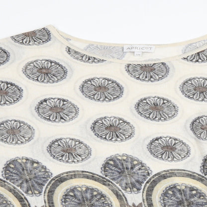 Womens UK Size M Apricot Beige Basic Blouse