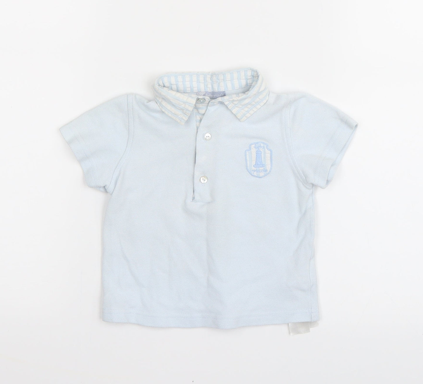 Tutto Piccolo Baby Blue   Basic Polo Size Newborn