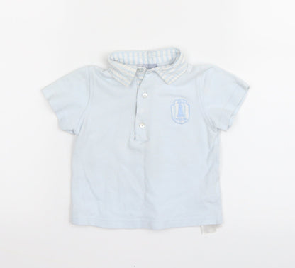 Tutto Piccolo Baby Blue   Basic Polo Size Newborn