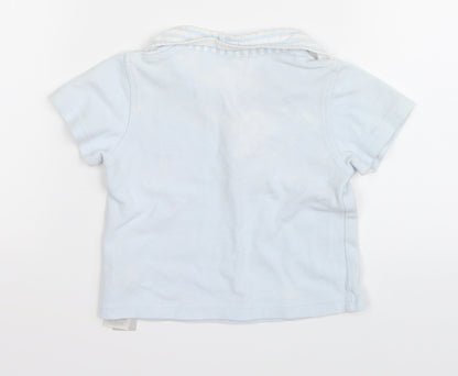 Tutto Piccolo Baby Blue   Basic Polo Size Newborn