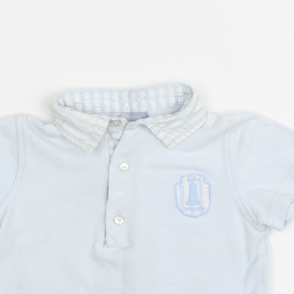 Tutto Piccolo Baby Blue   Basic Polo Size Newborn