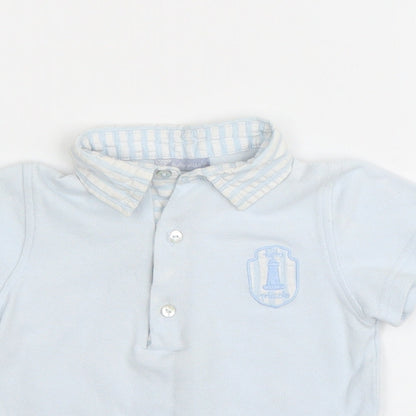 Tutto Piccolo Baby Blue   Basic Polo Size Newborn