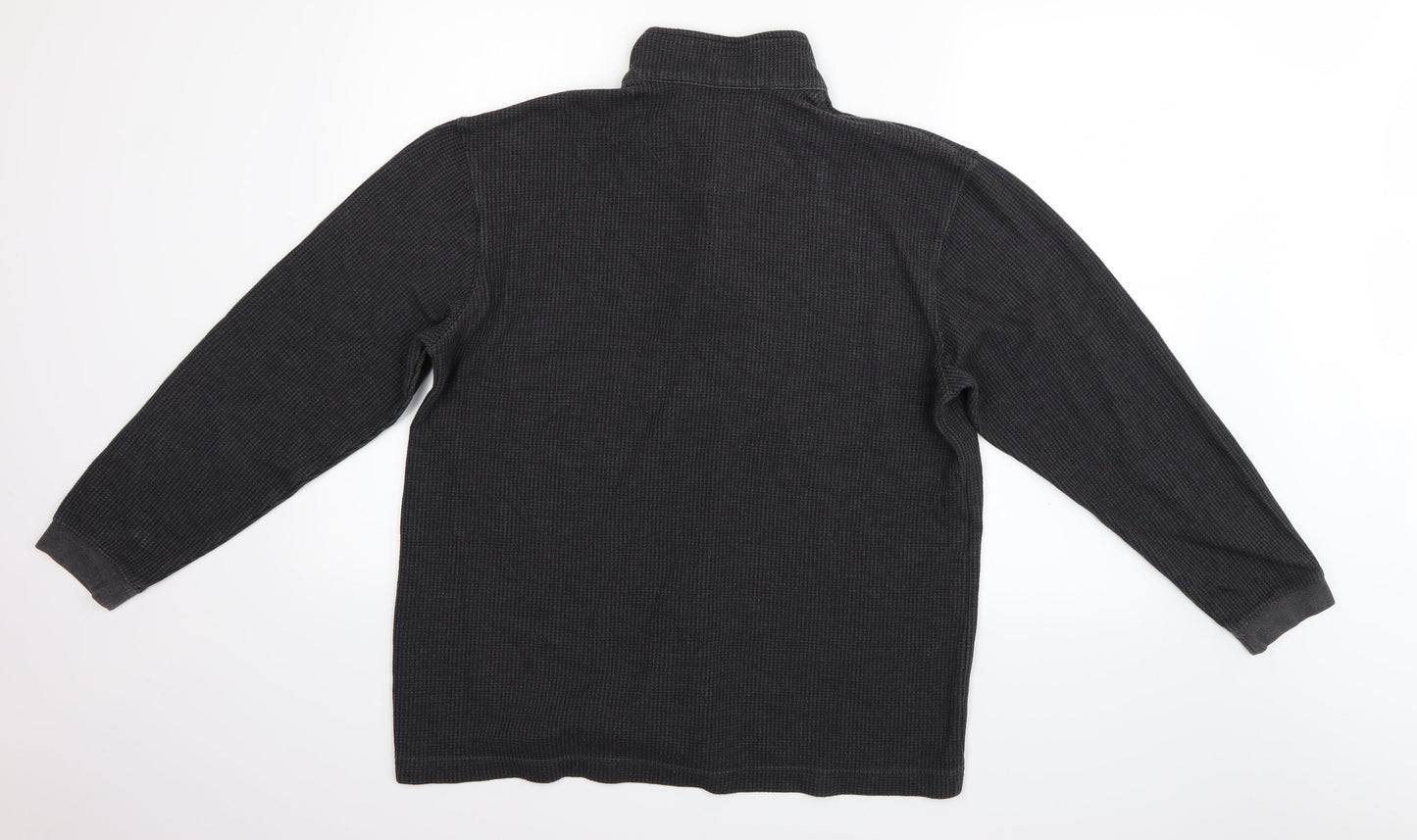 Haggar Mens Grey   Henley Jumper Size L