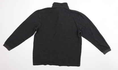 Haggar Mens Grey   Henley Jumper Size L