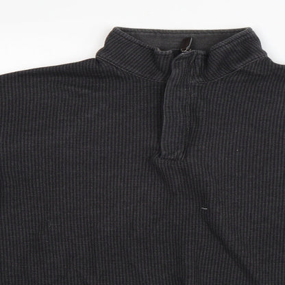Haggar Mens Grey   Henley Jumper Size L