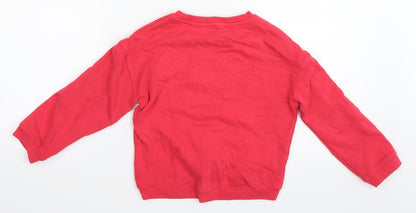 NEXT Girls Pink   Pullover Jumper Size 6 Years