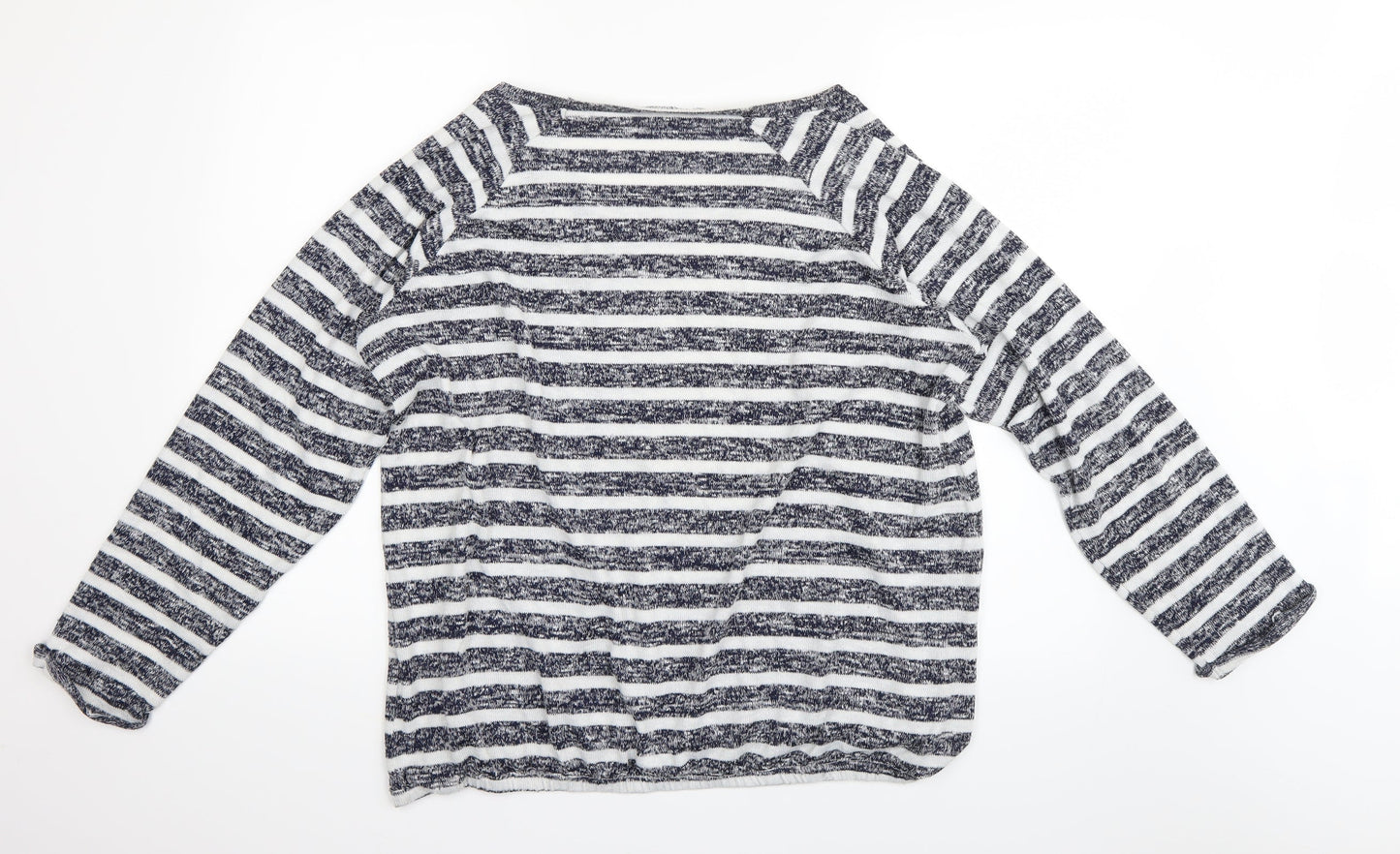 Dorothy Perkins Womens Blue Striped  Pullover Jumper Size 16