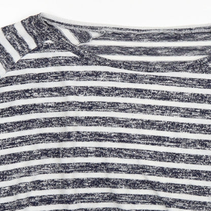 Dorothy Perkins Womens Blue Striped  Pullover Jumper Size 16