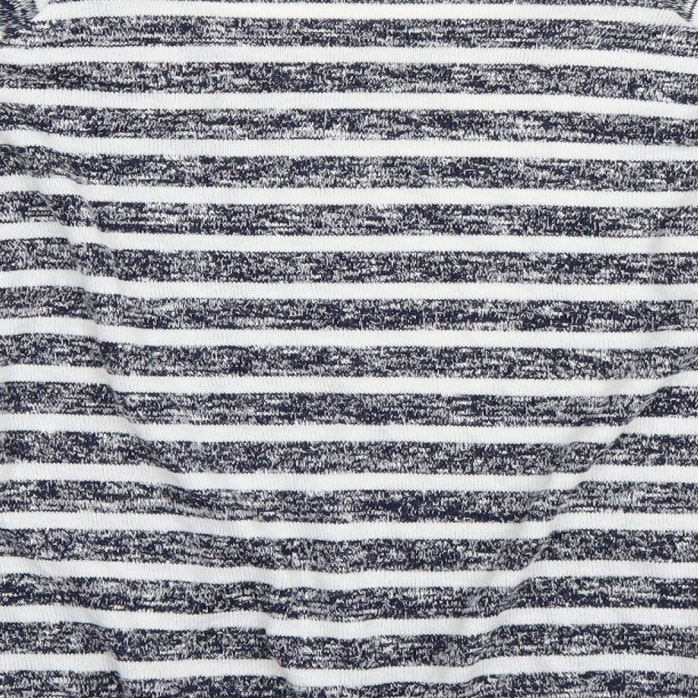 Dorothy Perkins Womens Blue Striped  Pullover Jumper Size 16