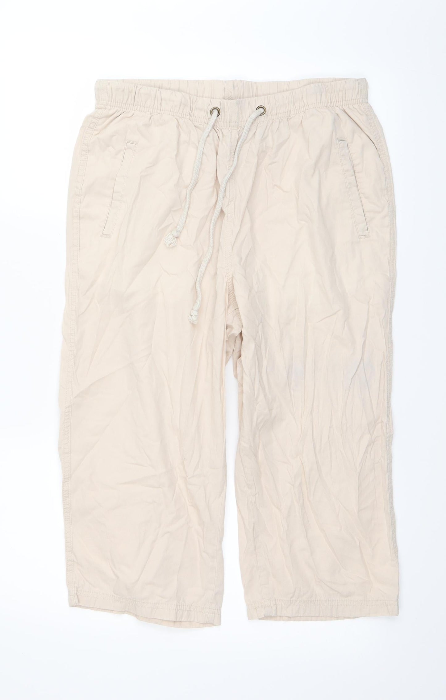 Anthology Womens Beige   Cargo Trousers Size 12 L20 in