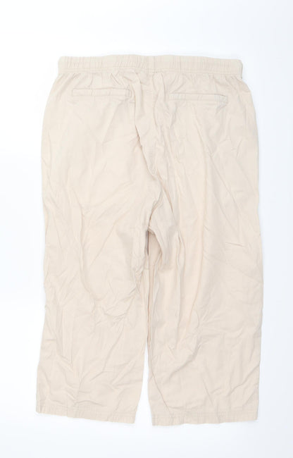 Anthology Womens Beige   Cargo Trousers Size 12 L20 in
