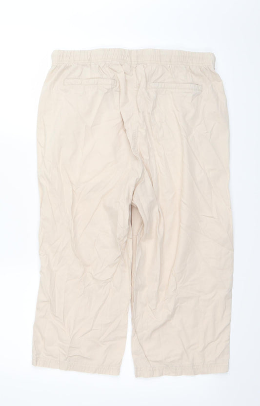 Anthology Womens Beige   Cargo Trousers Size 12 L20 in