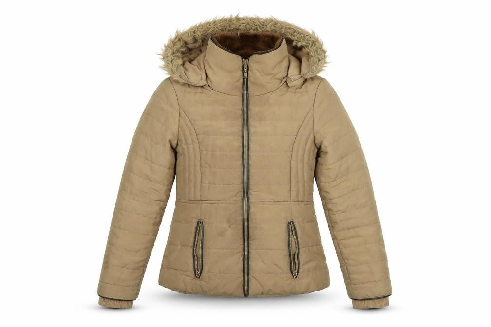 Womens UK Size M F&F Beige Parka Coat