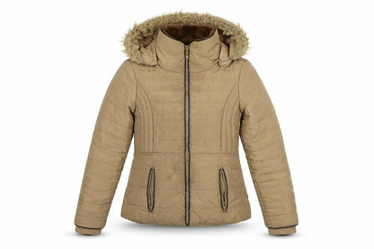 Womens UK Size M F&F Beige Parka Coat