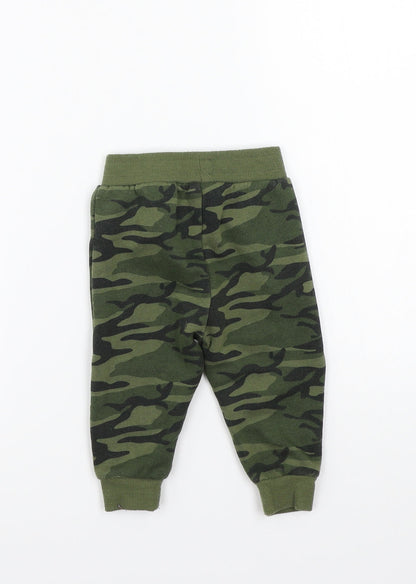Primark Baby Green Camouflage  Sweatpants Trousers Size 6-9 Months