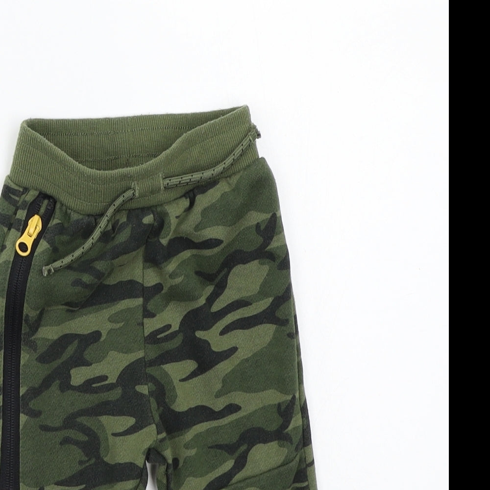 Primark Baby Green Camouflage  Sweatpants Trousers Size 6-9 Months