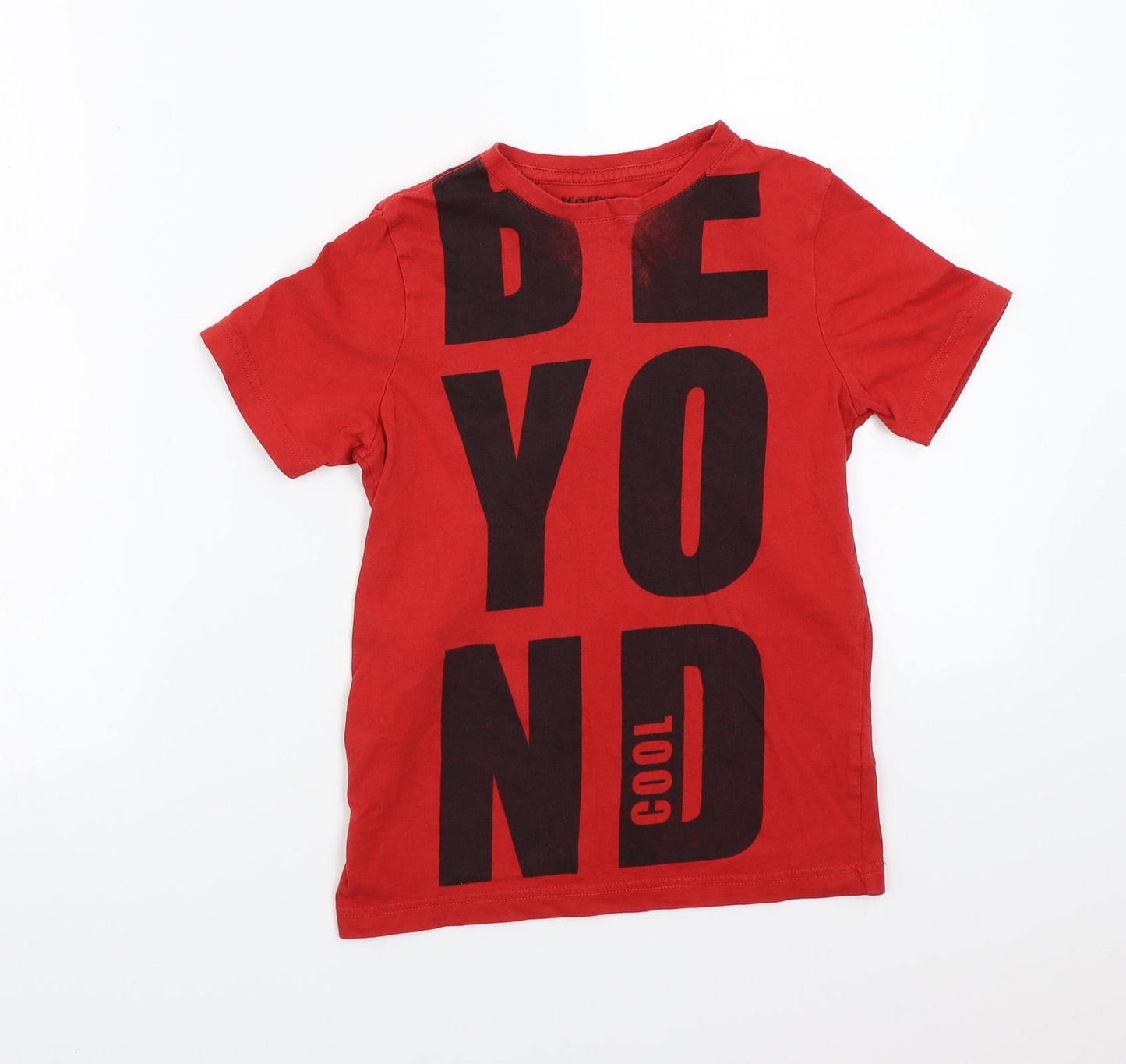 F&F Boys Red   Basic T-Shirt Size 7-8 Years