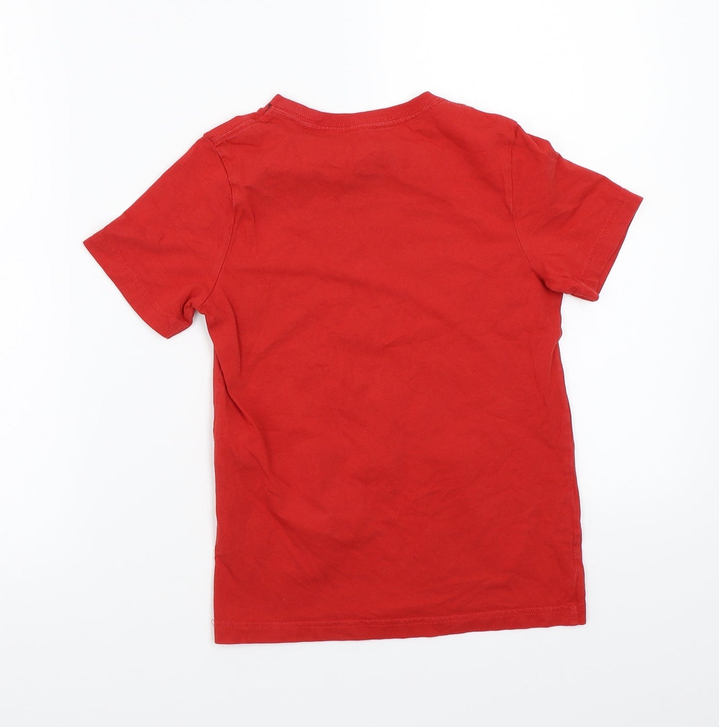 F&F Boys Red   Basic T-Shirt Size 7-8 Years