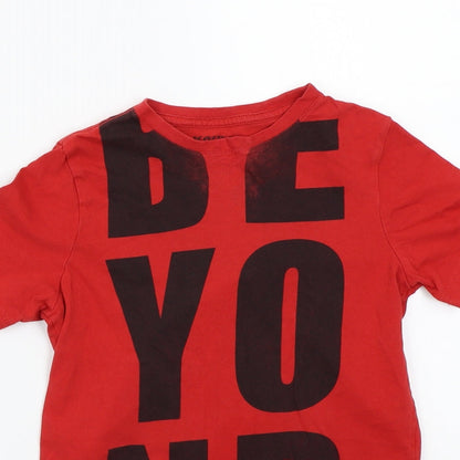 F&F Boys Red   Basic T-Shirt Size 7-8 Years