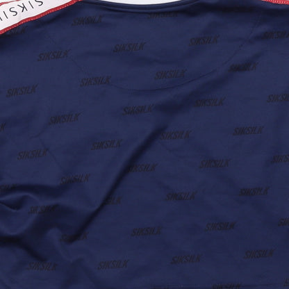 Womens UK Size 8 SikSilk Blue Basic T-Shirt