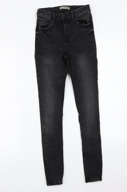 Denim & Co. Womens Black   Skinny Jeans Size 6 L28 in