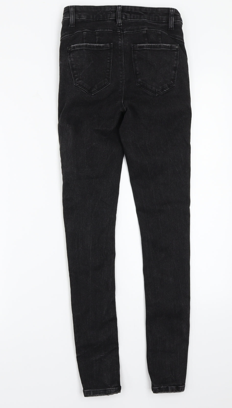 Denim & Co. Womens Black   Skinny Jeans Size 6 L28 in