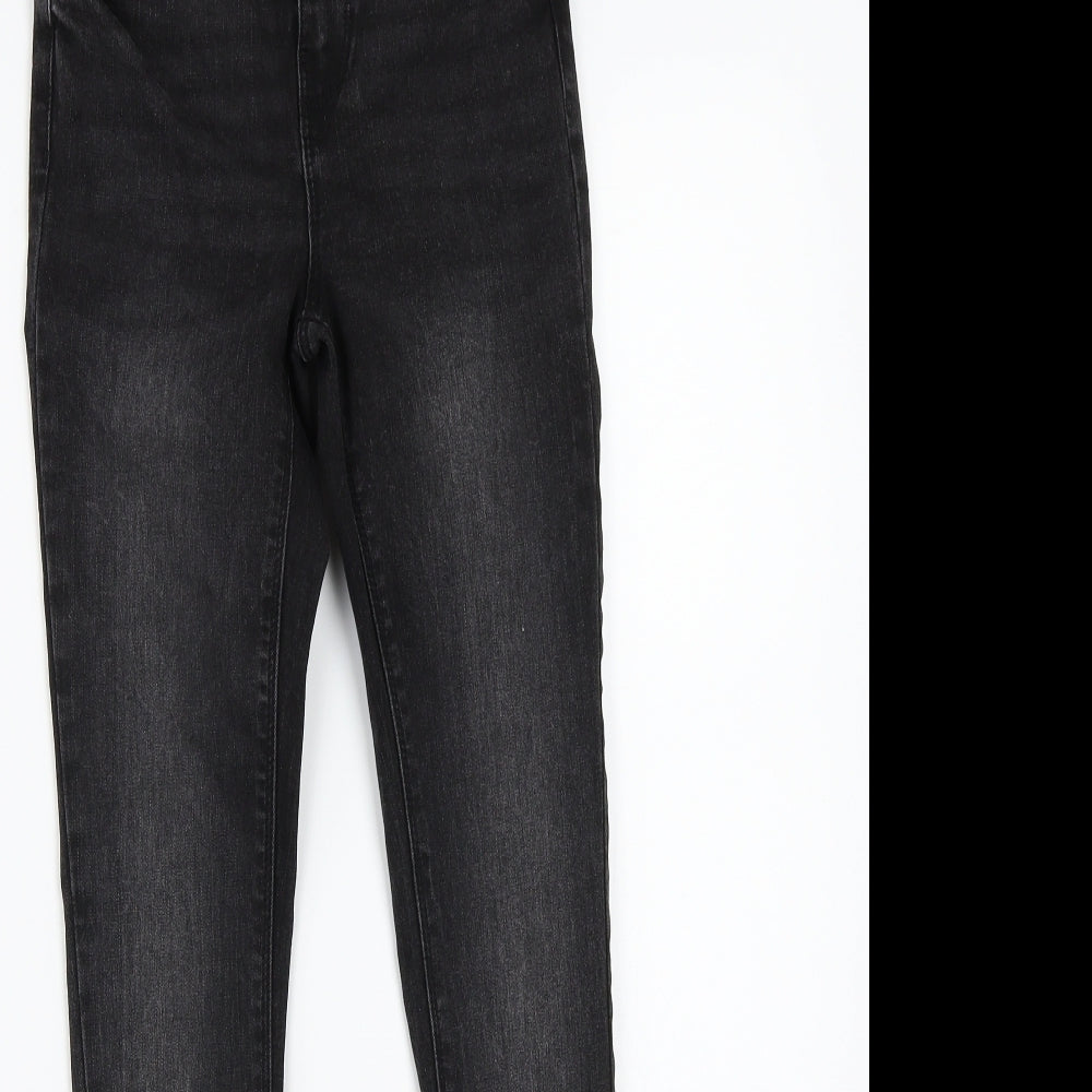 Denim & Co. Womens Black   Skinny Jeans Size 6 L28 in