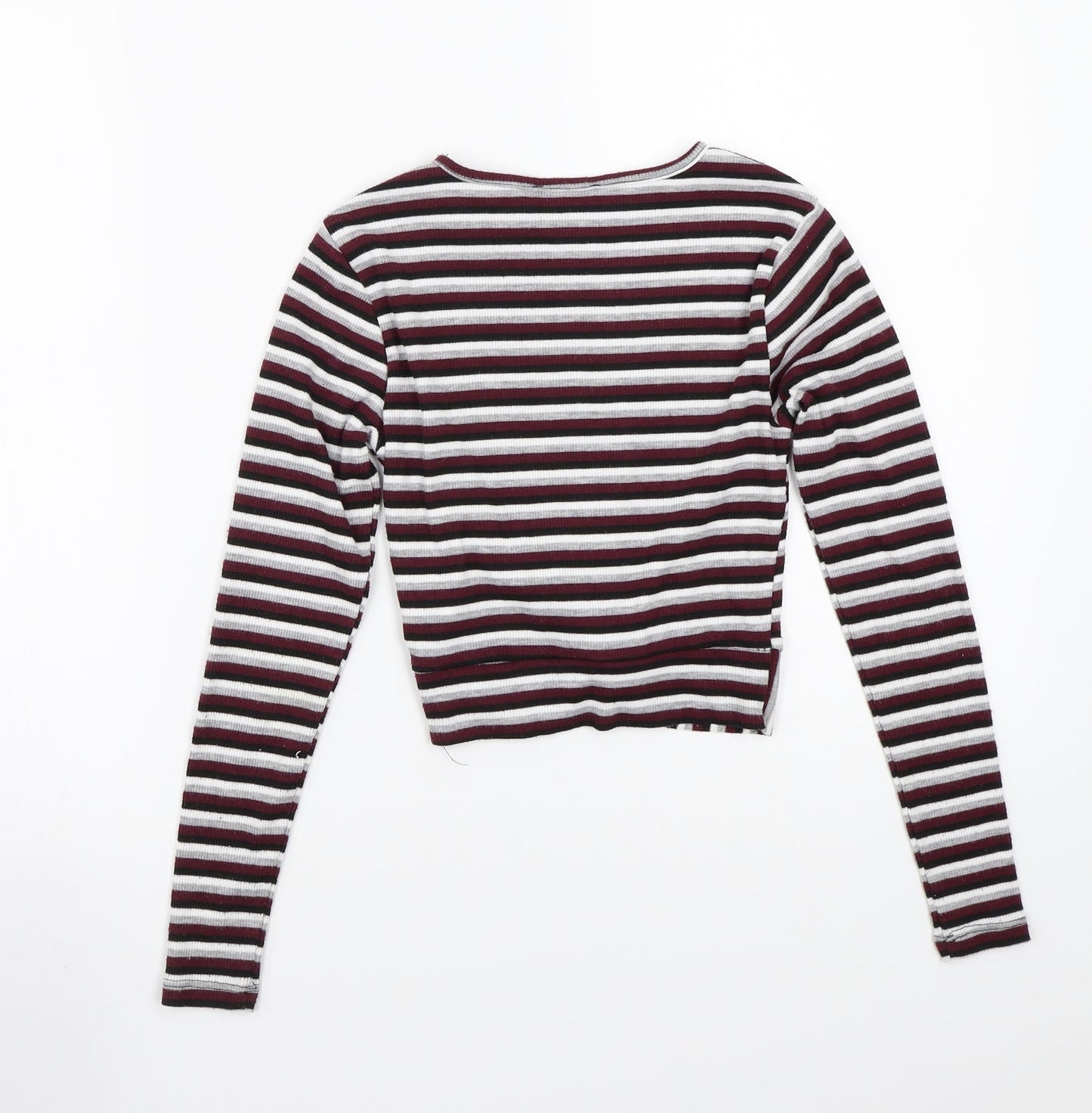 Newlook Girls Purple Striped  Basic T-Shirt Size 10-11 Years
