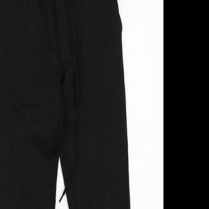 Womens UK Size 6 Boohoo Regular Fit Sweatpants Black Trousers