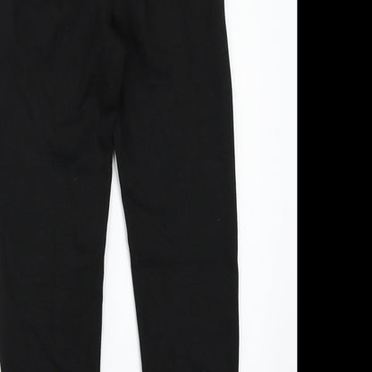Womens UK Size 6 Boohoo Regular Fit Sweatpants Black Trousers