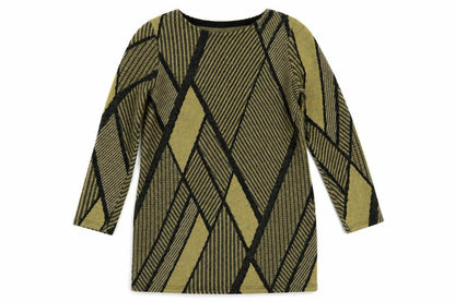 Womens Beige Geometric  A-Line  Size S