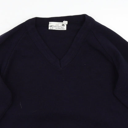 Michael Sehgal Womens Blue   Pullover Jumper Size 10