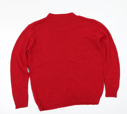 Select Womens Red   Pullover Jumper Size S  - christmas