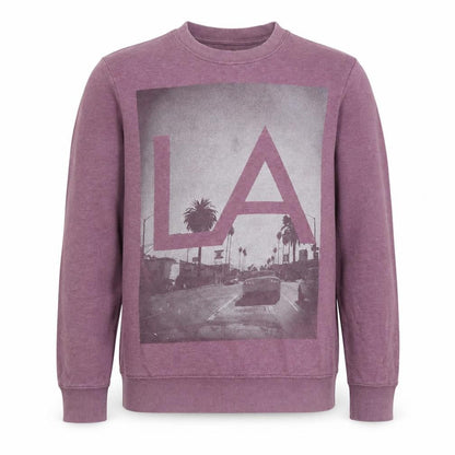 Mens UK Size M Preworn Purple Pullover Jumper
