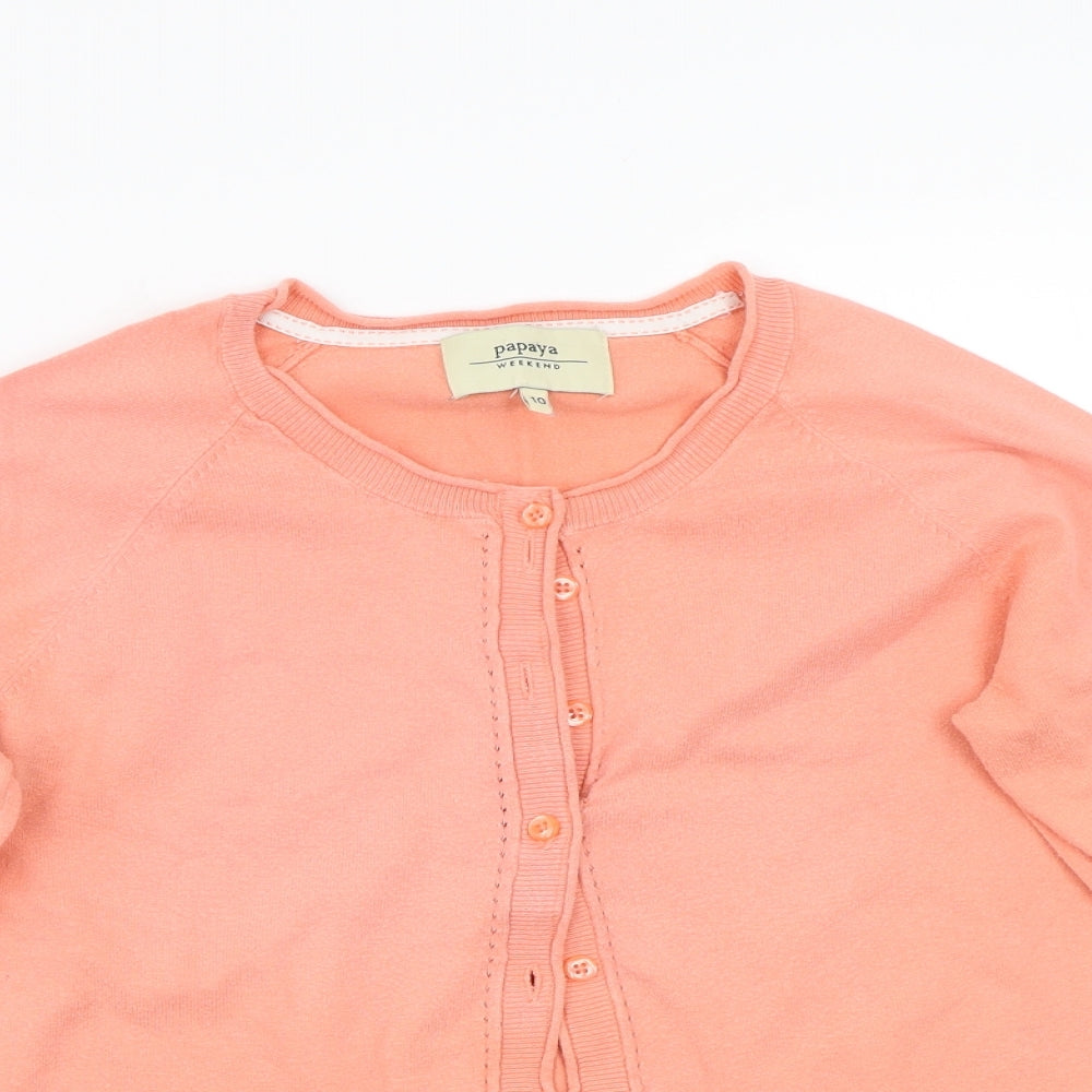 Papaya Womens Pink   Cardigan Jumper Size 10