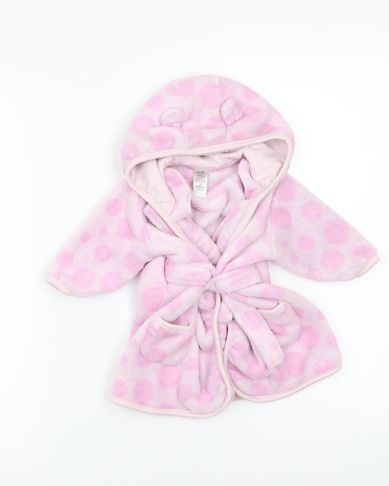 TU Girls Pink Patchwork  Babydoll Gown Size 3-6 Months