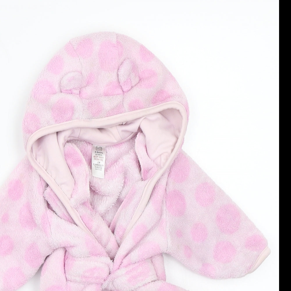 TU Girls Pink Patchwork  Babydoll Gown Size 3-6 Months