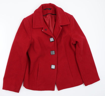 Womens UK Size 14 BM Red Jacket