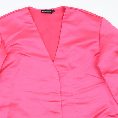 Womens UK Size 10 PRETTYLITTLETHING Pink Jacket
