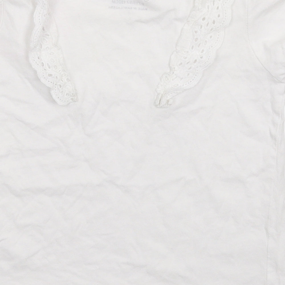 Primark Girls White   Basic T-Shirt Size 6-7 Years