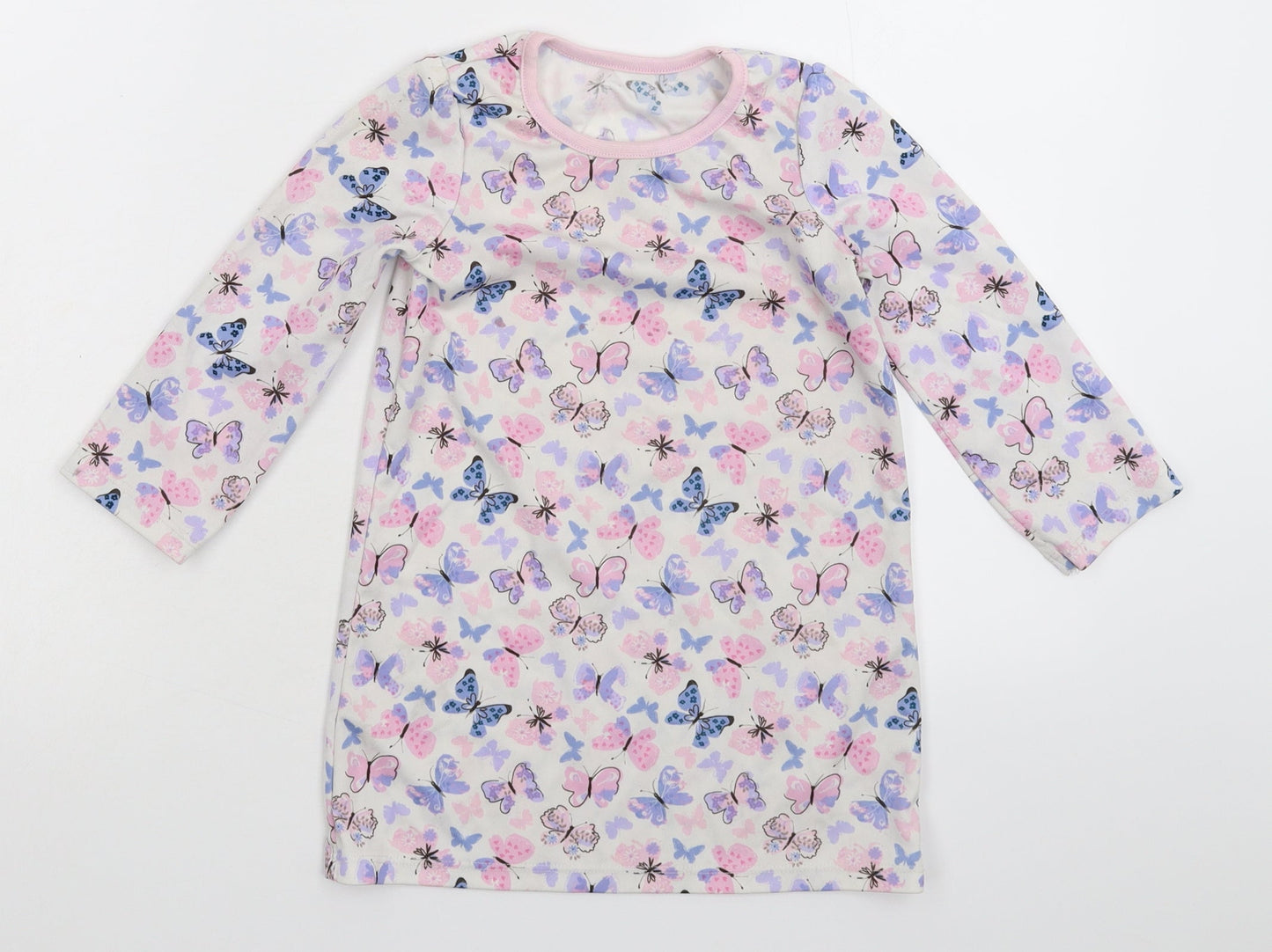 George Girls White   T-Shirt Dress  Size 2-3 Years