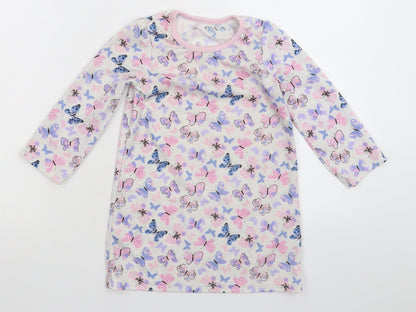 George Girls White   T-Shirt Dress  Size 2-3 Years